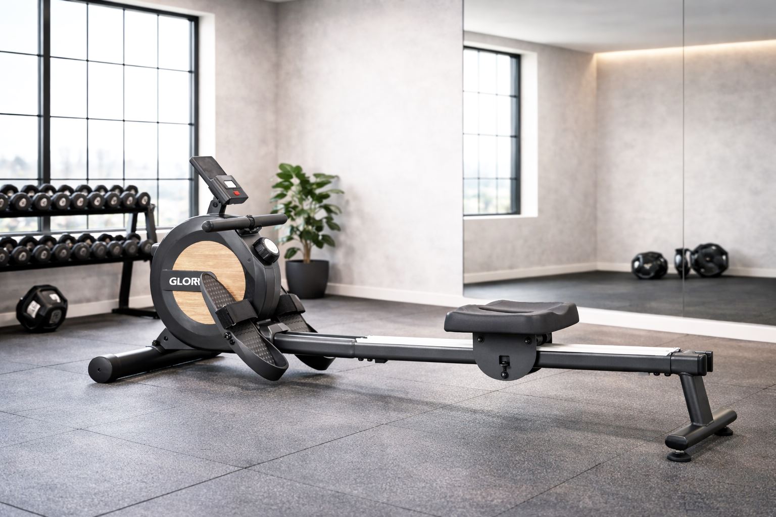 Rowing Machine manufacturer GLORY FITNESS with 8 levels tension for full Body, Low-Impact Training 